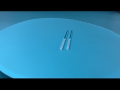 مقاومة درجات الحرارة العالية لقضيب الكوارتز عالي الدقة نصف مصقول نصف مصقول بالرمل CNC الشق