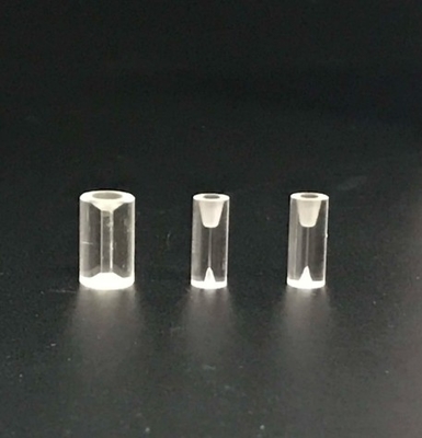 High Temperature Resistance Quartz Tubes Quartz Fiber Sleeves ID0.126mm With Horn Mouth At Ends