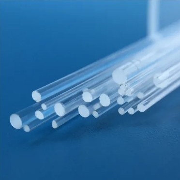 Solid Quartz Capillary Rod Round Outer Diameter From 0.2mm To 10mm Excellent Heat Resistance