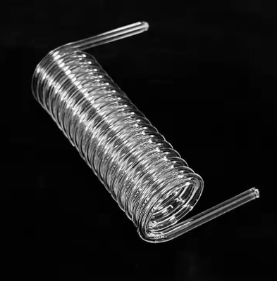 Transparent quartz glass tube/Quartz spiral quartz tube (applied to the chemical industry)