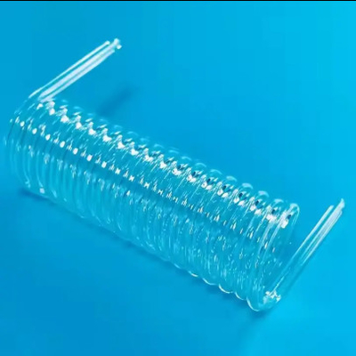 Transparent quartz glass tube/Quartz spiral quartz tube (applied to the chemical industry)