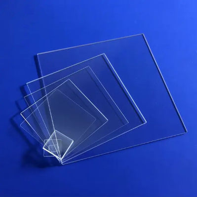 Density 6.91g/cm3 High Temperature Quartz Glass Plate For 1200 Degree Work Temperatre