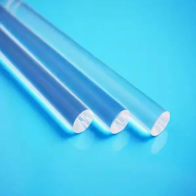 Surface 60/40 Transparent Quartz Glass Rod Clear Accurate Results