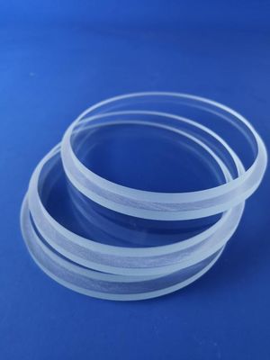 Quartz Glass Plate Wafer Plane Window Polished For High Modulus Of Rigidity 31000Mpa Customized Design