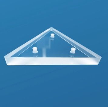 1100°C Triangular Fused Quartz Plate With Holes Customized To Your Needs