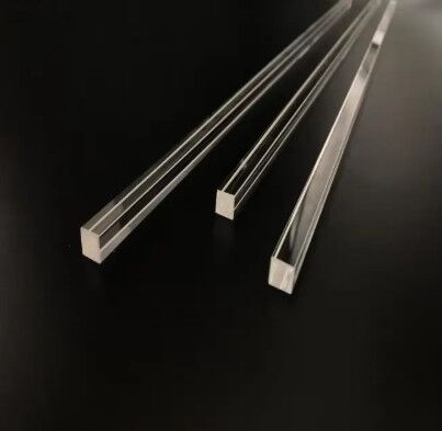 Rectangular High Pressure Quartz Tube Processing At 1100 Degrees Polished Or Frosted Finish