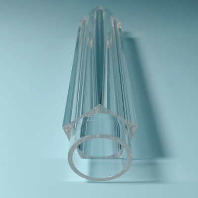Double Side Polished Quartz Tubing OD 20mm × Length 128.5mm For Spectroscopic Instruments