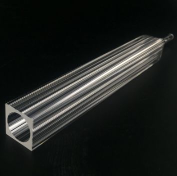 Polished Outer Square Inner Circular Quartz Glass Tube Perfect Choice for Industry