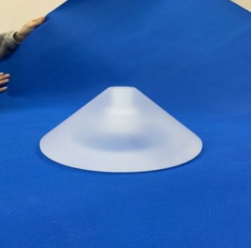 Machining Quartz Glass Frosted Quartz Glass Perforated Part for High Temperature