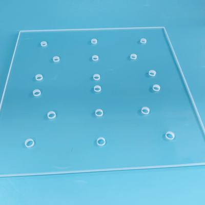 Standard Dimension Quartz Glass Sheet Ultra High Flatness For 9 Inch Wafer