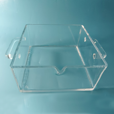 High Purity Square Thick Wall Quartz Container For High Temp Sintering Tank