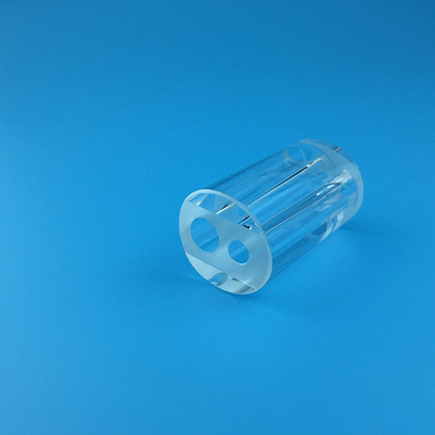 SGS Laser Spare Parts Transparent Circular Quartz Flow Tube Double Hole